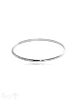 Armreif halbrund 2,5 mm breit poliert Silber 925