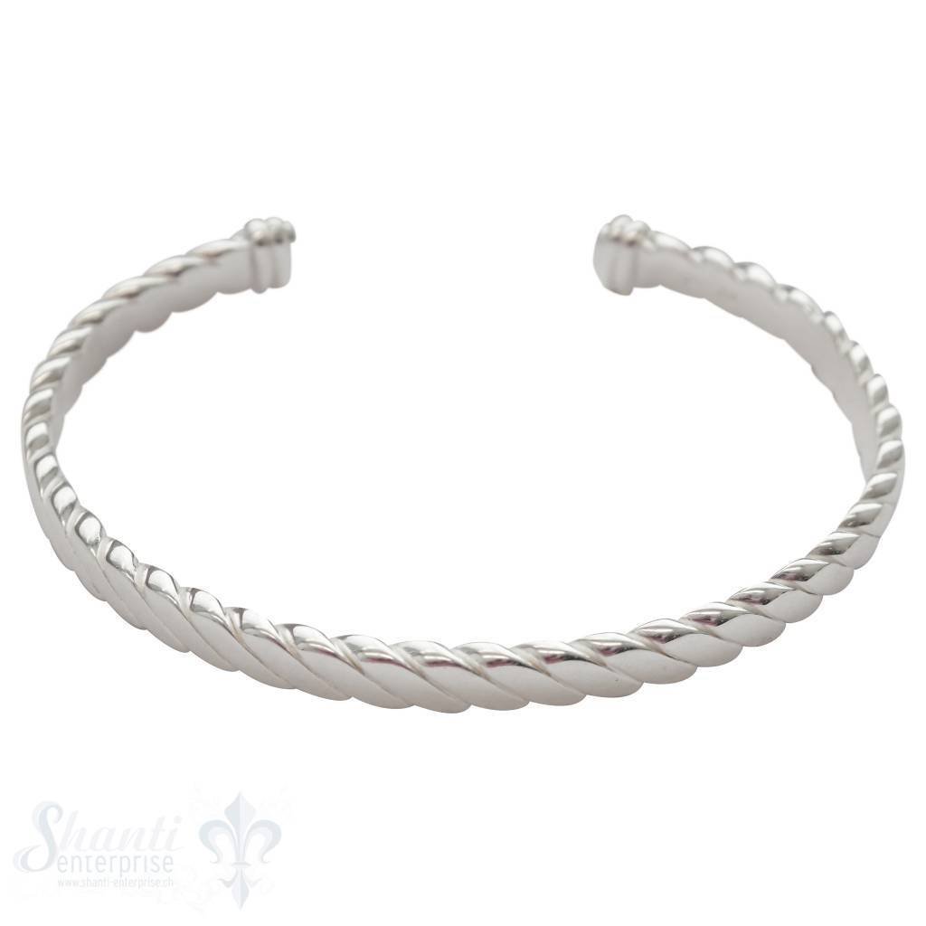 Armspange Glieder gedreht flach 5mm breit 18,5 cm - Shanti Enterprise AG