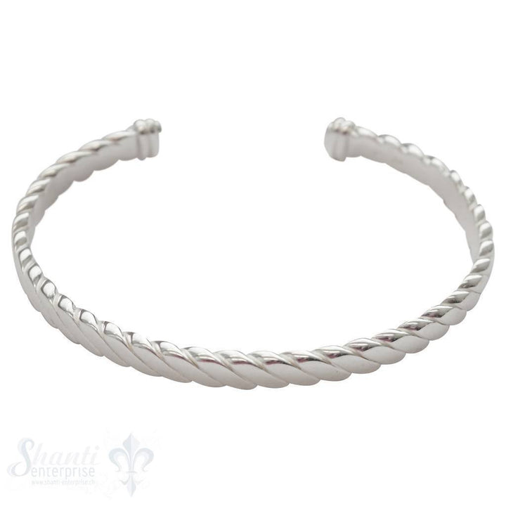 Armspange Glieder gedreht flach 5mm breit 18,5 cm - Shanti Enterprise AG