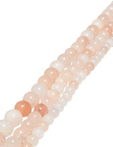 Aventurin Strang rosa-peach poliert Kugeln