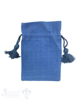Baumwollsäckli, 25 Stk., blau, grob