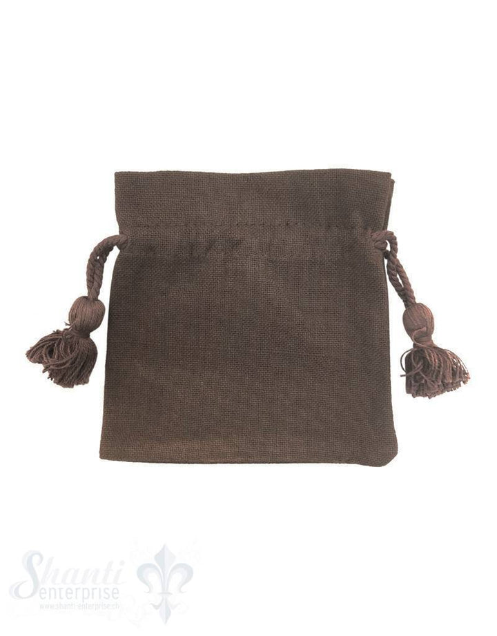 Baumwollsäckli, 25 Stk. grob: taupe - Shanti Enterprise AG
