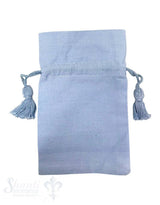 Baumwollsäckli, 25 Stk., hellblau, fein