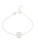 Blume d.Lebens Amulett 13 mm Armkette 16.5-18.5 cm Anker fein Federring Grösse verstellbar Silber 925 - Shanti Enterprise AG
