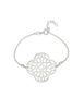 Blumen Armkette durchbrochen Grössenverstellbar 17/15 cm Silber 925 - Shanti Enterprise AG