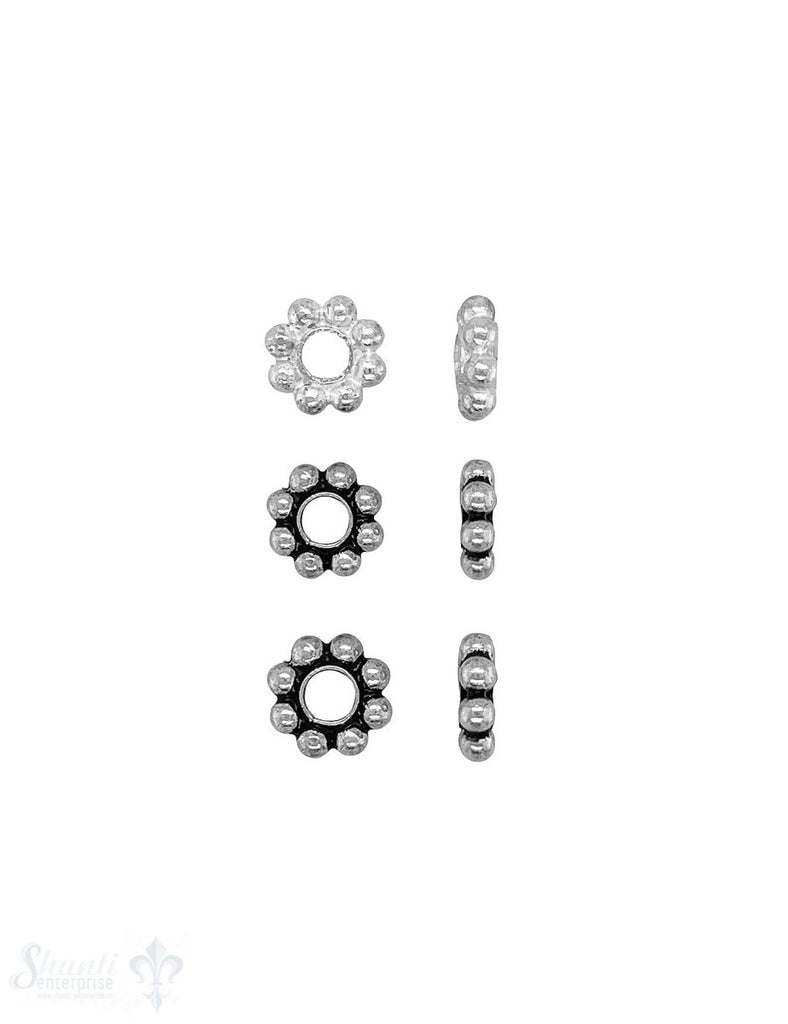 Blumen Element Kugelkranz Silber - Shanti Enterprise AG