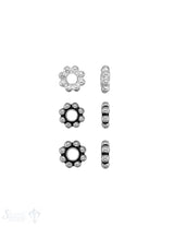 Blumen Element  Kugelkranz Silber