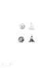 Blumenkelch Perlkappe 10x7mm Blütten durchbrochen spitz Silber 925 ID 0,6 mm 1 Pack = 8 Stk. ca. 4 g - Shanti Enterprise AG
