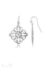 Blumenmandala Ohrhänger 28x28 mm Silber 925 mit Bügel - Shanti Enterprise AG