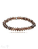 button 8 mm Edelstein Armband mit 3 Stk. Silberteile facettiert 19 cm auf Elastik - Shanti Enterprise AG