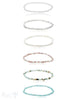 buttons 3.5-4 mm Edelstein Armbänder facettiert 18 cm auf Elastik - Shanti Enterprise AG