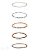 buttons 3.5-4 mm Edelstein Armbänder facettiert 18 cm auf Elastik - Shanti Enterprise AG