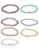 Buttons 4 mm Armband facettiertmit 1 Kugel weiss 7 mm - Shanti Enterprise AG