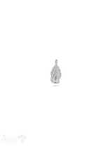 Cantharus Schnecke Anhänger Silber 19x8 mm gerippt Oese fix