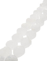 Chalcedon Strang weiss kristallin Disk AAA Natur