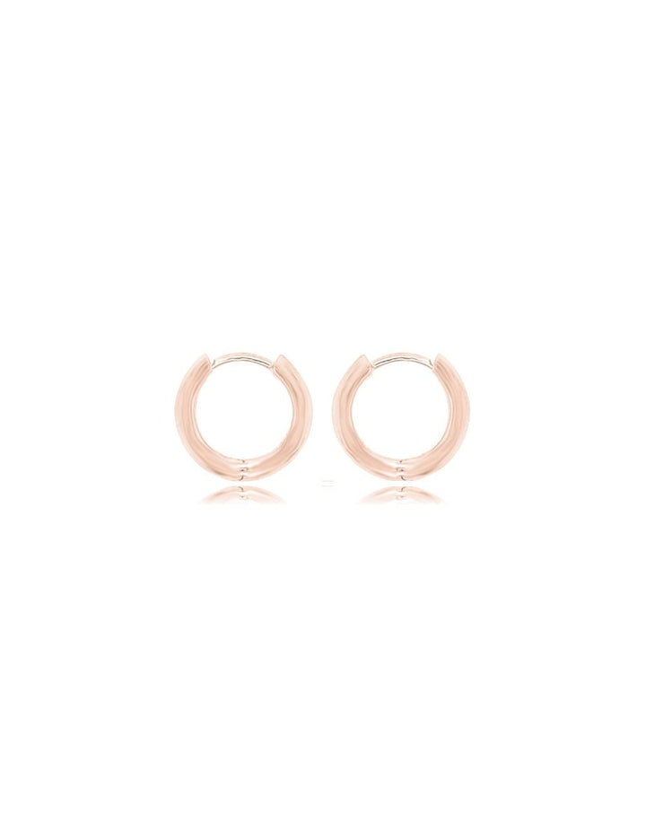 Creolen 14 mm für Anhänger 2,5 mm breit Klapp- Verschluss poliert Silber 925 ec - Shanti Enterprise AG