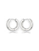 Creolen 18 mm 5 mm breit poliert Klapp-Verschluss Silber 925 - Shanti Enterprise AG