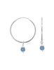 Creolen 22 mm 1.2 mm dick mit Charm 4 mm Sein - Shanti Enterprise AG