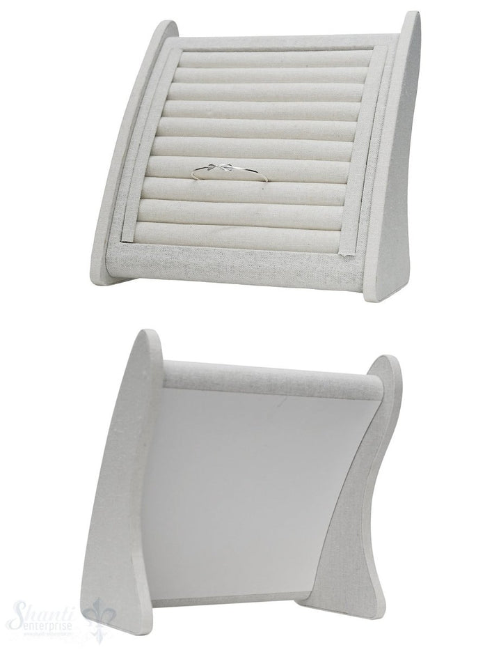 Display Leinen Brett weiss 40x30x1.5cm - Shanti Enterprise AG