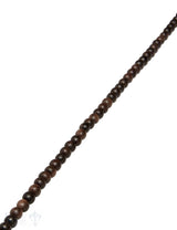 Ebenholz Strang braun poliert Kugeln ca.5 mm AA