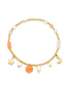 Edelstahl Armkette mit Charms 17.5 cm - Shanti Enterprise AG