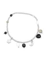 Edelstahl Armkette mit Charms 17.5 cm