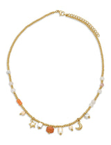 Edelstahl Halskette mit Charms 38-45cm