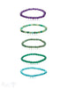 Edelstein Armband 6 mm - 6.5 mm facettiert rund auf Elastik 18 cm - Shanti Enterprise AG