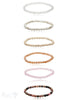 Edelstein Armband 6 mm - 6.5 mm facettiert rund auf Elastik 18 cm - Shanti Enterprise AG