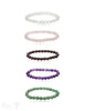Edelstein Armband 8 mm facettiert rund auf Elastik 18 cm - Shanti Enterprise AG