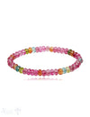 Edelstein Armbänder buttons 6 mm facettiert auf Elastik 19 cm - Shanti Enterprise AG