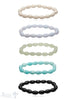 Edelsteinarmband Navette auf Elastik 8.5x12mm 18cm - Shanti Enterprise AG