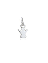 Engel mini 8x6 mm poliert mit Öse oval Silber 925 1 Pack = 3 Stk.