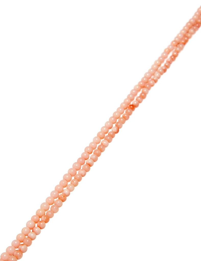 Engelskorallen Strang lachs 3.0 mm rund poliert Kugeln gefärbt - Shanti Enterprise AG