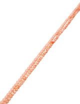 Engelskorallen Strang lachs 3.0 mm rund poliert Kugeln gefärbt