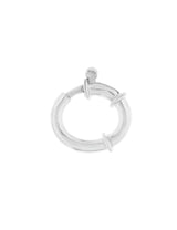 Federringschloss mit 2 Stopper oval 16x18,3 mm