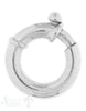 Federringschloss Silber mit 1 Stopper 18 mm i. D. Dicke 4mm - Shanti Enterprise AG