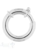 Federringschloss Silber mit 1 Stopper 30 mm iD 18 mm 1 Pack = 1 Stk. Dicke: 6mm - Shanti Enterprise AG