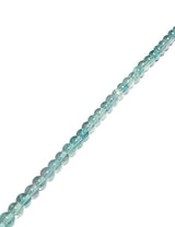 Fluorit Strang blau 6.5 mm rund poliert