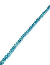 Fluorit Strang blau poliert rund 6 mm AAA