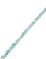 Fluorit Strang blau Würfel 4.5 mm poliert