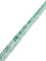 Fluorit Strang blau-grün Buttons poliert
