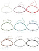 Fussketteli Baumwolle geflochten 23/28 cm mit Silbermandala oval Grössen verstellbar - Shanti Enterprise AG
