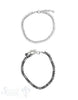 Fussketteli Silber reich verziert 23-26 cm verstellbar mit Karabiner - Shanti Enterprise AG