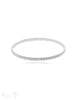 gezopfter Armreif 4 mm breit innen flach Silber - Shanti Enterprise AG