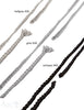 gezopftes Baumwollband zum einseitig öffnen 4mm breit 53 cm lang - Shanti Enterprise AG