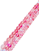 Glas pink Strang matt bedampft