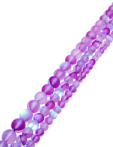 Glas violett Strang matt bedampft