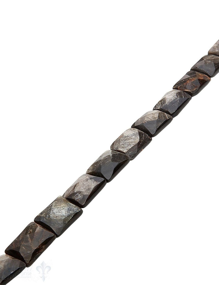 Golden-Mica Strang braun-gold eckig facettiert Rechteck 18,5x14,5 mm AAA Muskovit, Glimmer - Shanti Enterprise AG