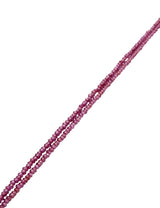 Granat Strang pink facettiert Kugeln AAA
